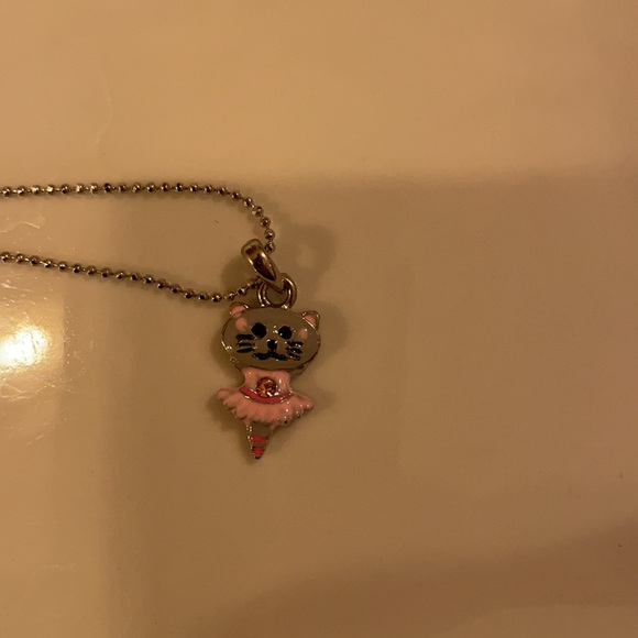 Cookie Lee- Kids necklace with cat ballerina pendant - Picture 3 of 4